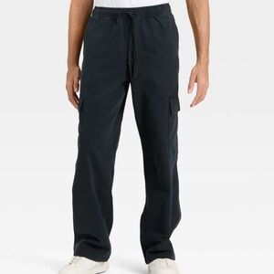 Men's Black Cargo Drawstring Pants By Original Use/ Target Sz M NWT